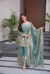 Kts 658 Fendy Satin Silk Embroidery Work Readymade Suits